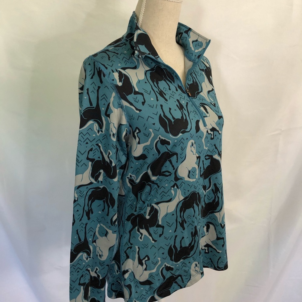Kerrits Equestrian Horse Sense Zip Riding Shirt M - Picture 4 of 6
